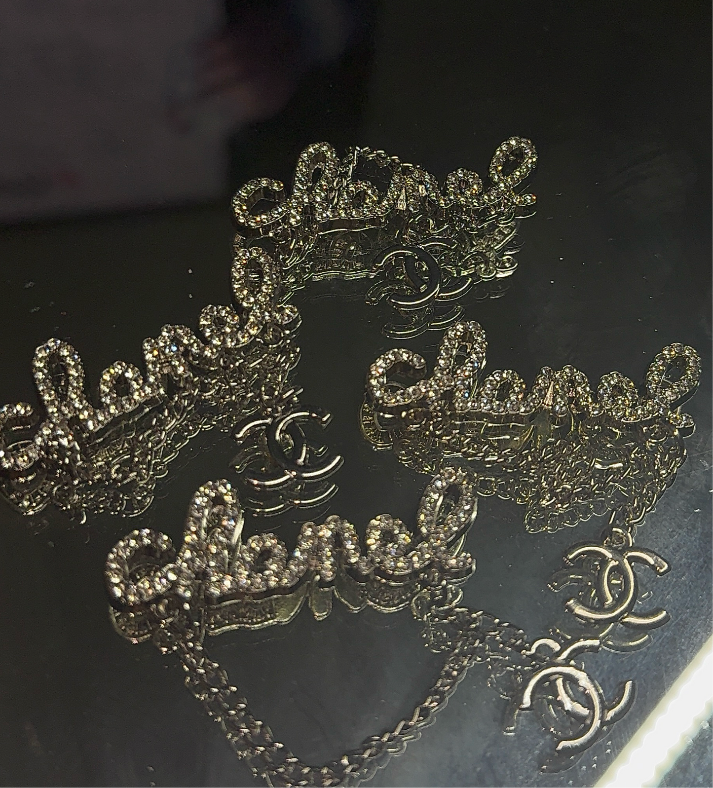 Silver CC /w chains