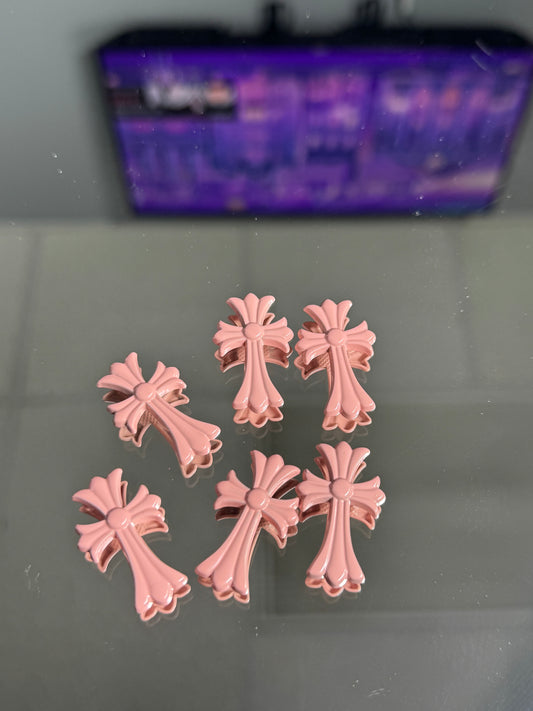 Tanish pink chrome cross